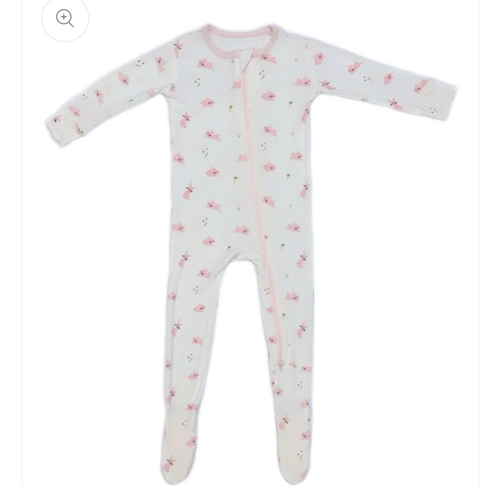 Little Bamboo bunny footie NWT